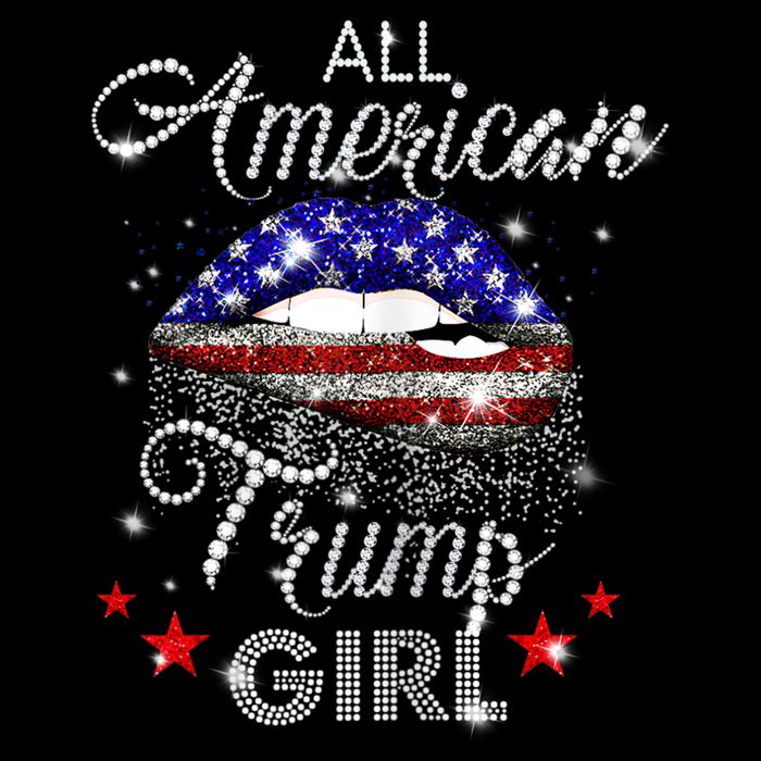 Womens All American Trump Girl T-Shirt