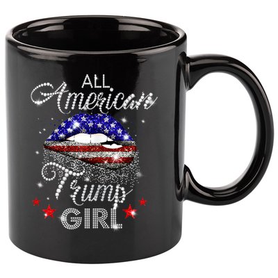 Womens All American Trump Girl 11oz C Handle Ceramic Mug