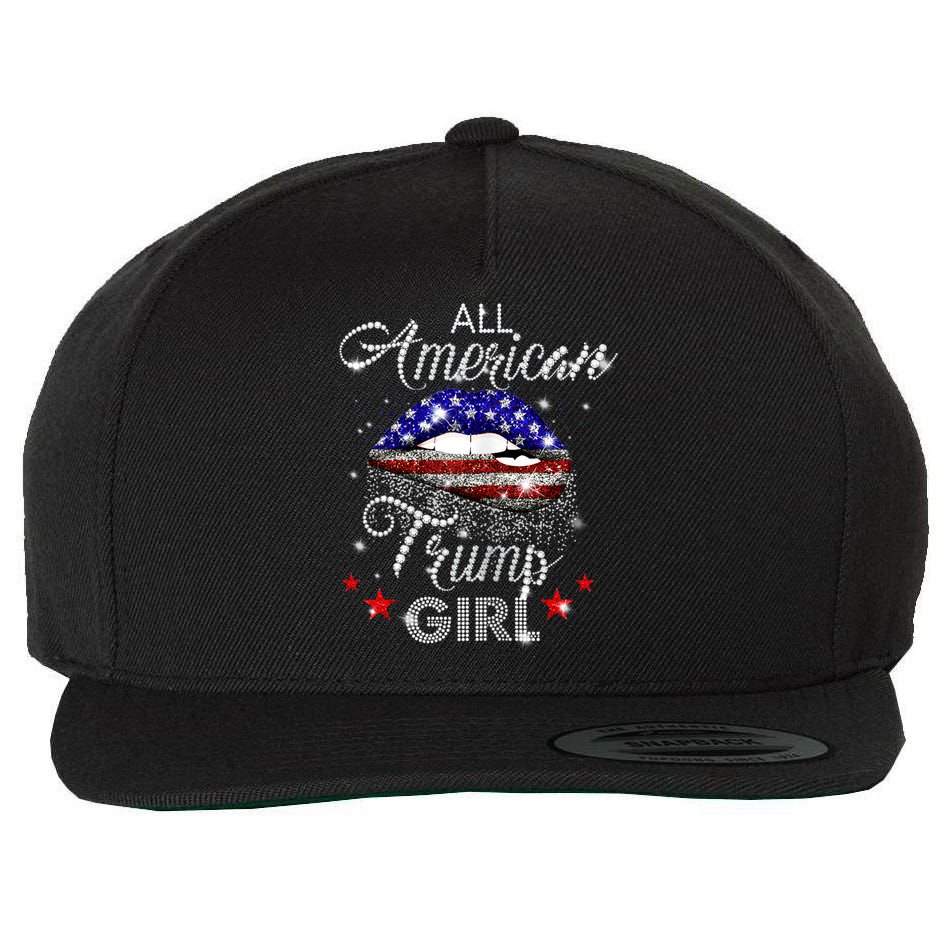 Womens All American Trump Girl Wool Snapback Cap