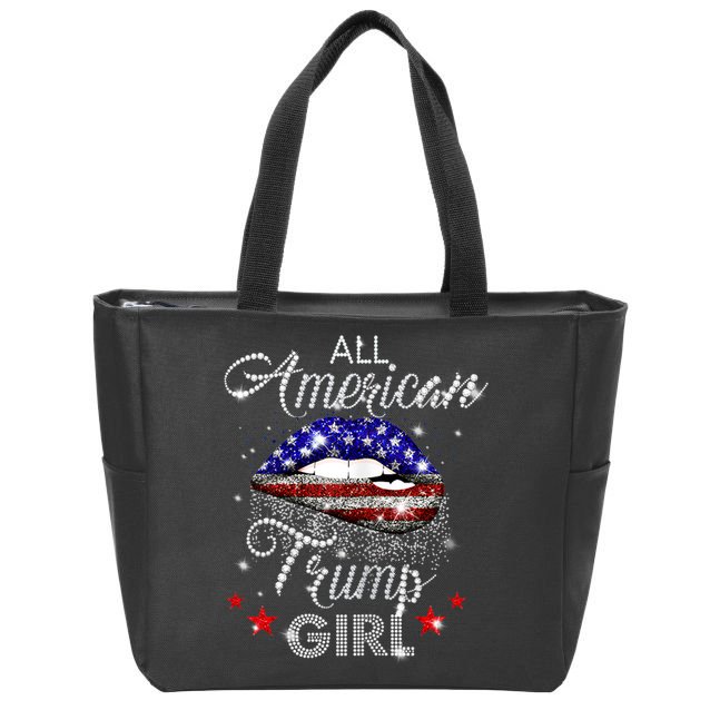 Womens All American Trump Girl Zip Tote Bag