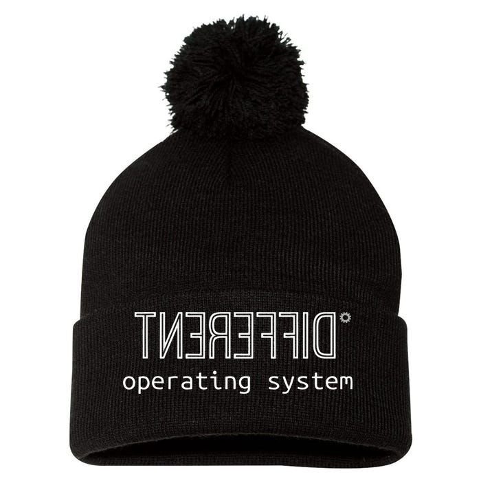 Witty Autism Awareness Computing Different Operating Pom Pom 12in Knit Beanie