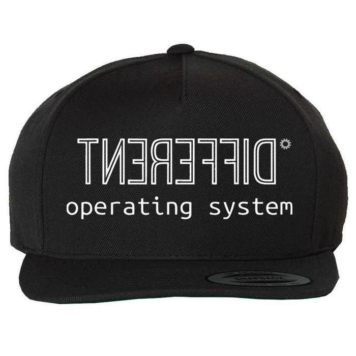 Witty Autism Awareness Computing Different Operating Wool Snapback Cap