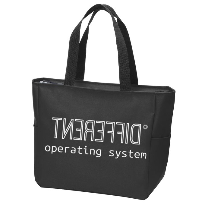 Witty Autism Awareness Computing Different Operating Zip Tote Bag