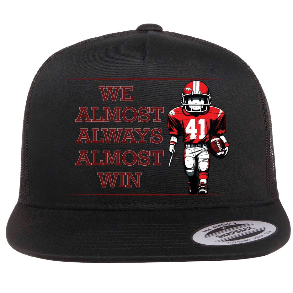 We Almost Always Almost Win Arkansas Flat Bill Trucker Hat