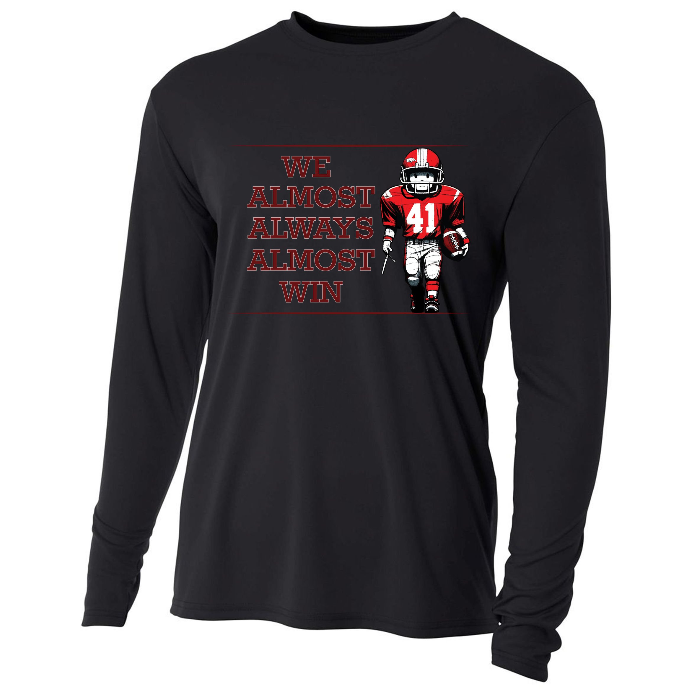 We Almost Always Almost Win Arkansas Cooling Performance Long Sleeve Crew