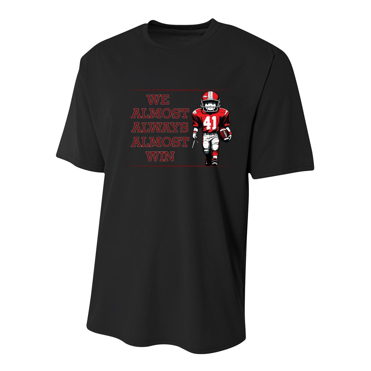 We Almost Always Almost Win Arkansas Youth Performance Sprint T-Shirt