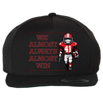 We Almost Always Almost Win Arkansas Wool Snapback Cap