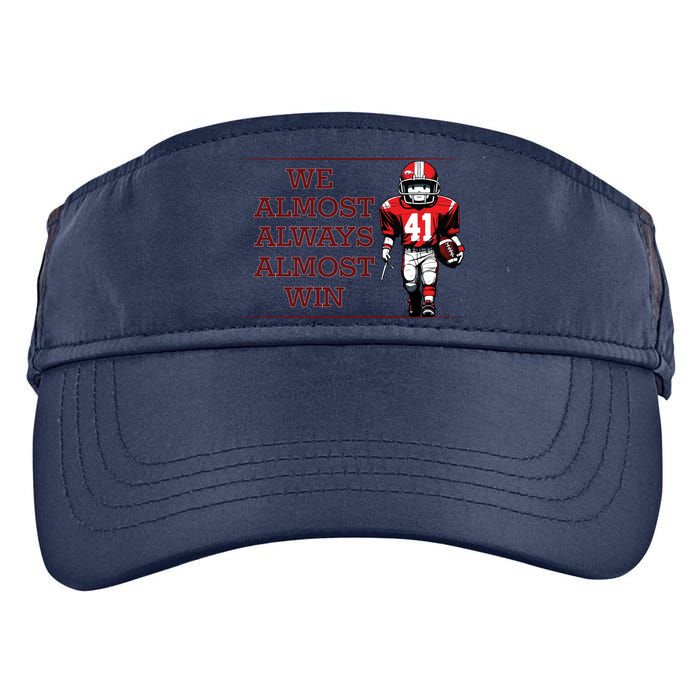 We Almost Always Almost Win Arkansas Adult Drive Performance Visor