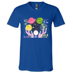 We Are All Made Of Stardust Astronomy Astrology Gift V-Neck T-Shirt