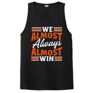 We Almost Always Almost Win Funny PosiCharge Competitor Tank