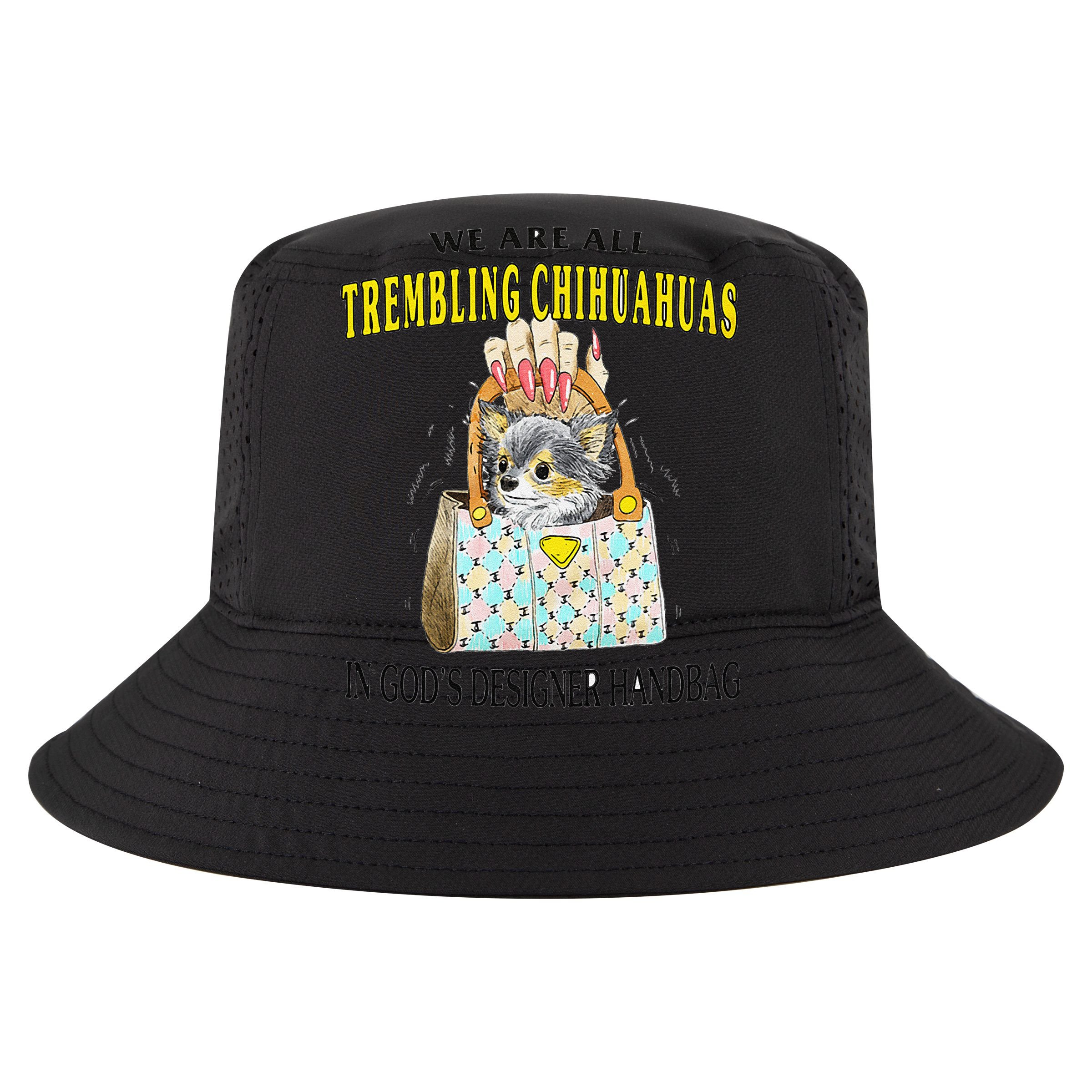 We Are All Trembling Chihuahua In GodS Handbag V-Neck T-Shirt