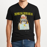 We Are All Trembling Chihuahua In GodS Handbag V-Neck T-Shirt