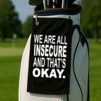 We Are All Insecure And ThatS Okay Golf Towel