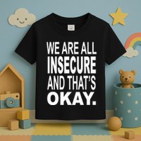 We Are All Insecure And ThatS Okay Toddler T-Shirt