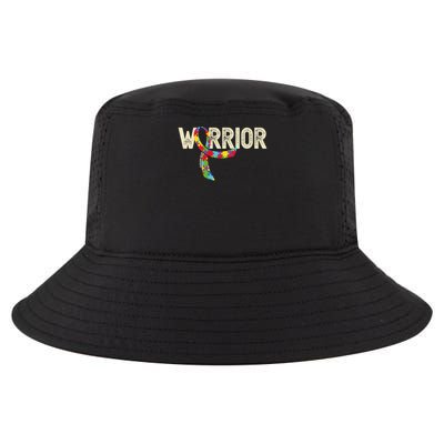 Warrior Autism Awareness Puzzle Ribbon Gift Cool Comfort Performance Bucket Hat