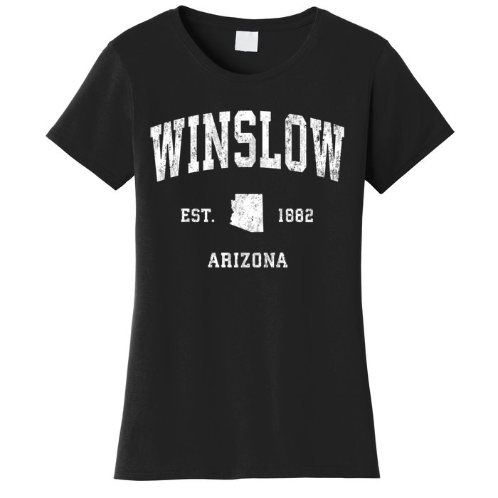 Winslow Arizona Az Vintage Athletic Sports Women's T-Shirt