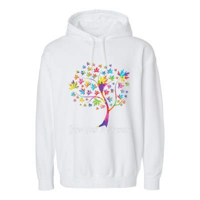 World Autism Awareness Day Grow Your Awareness Garment-Dyed Fleece Hoodie