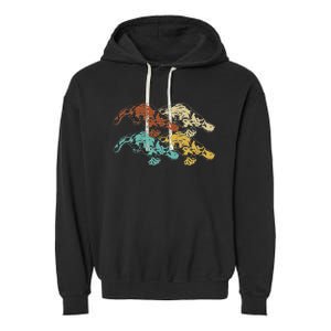 Wildlife Animal Australia Retro Platypus Garment-Dyed Fleece Hoodie