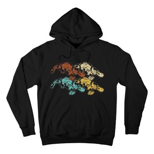 Wildlife Animal Australia Retro Platypus Hoodie