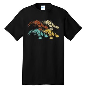 Wildlife Animal Australia Retro Platypus Tall T-Shirt