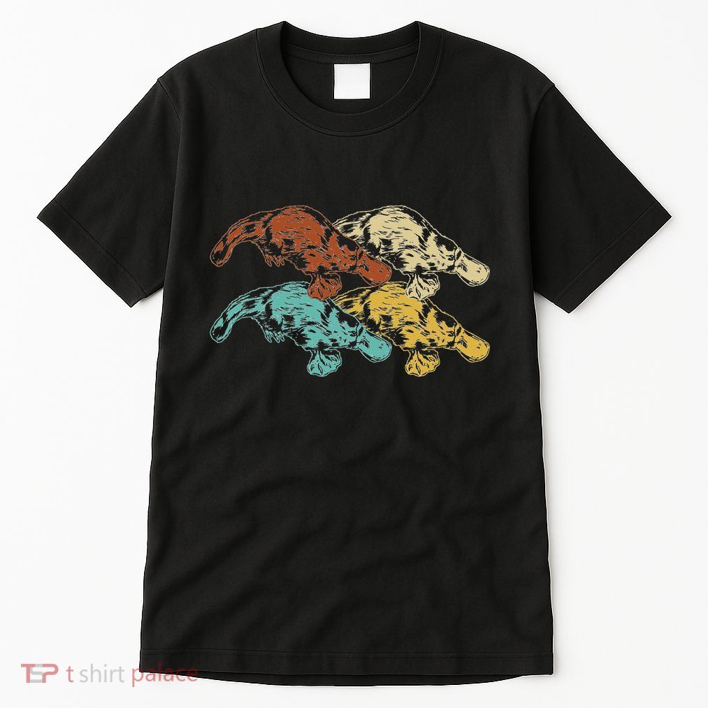 Wildlife Animal Australia Retro Platypus Tall T-Shirt