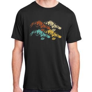 Wildlife Animal Australia Retro Platypus Adult ChromaSoft Performance T-Shirt