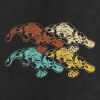 Wildlife Animal Australia Retro Platypus Beanie