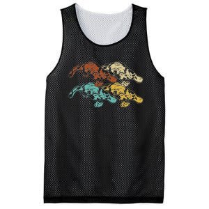 Wildlife Animal Australia Retro Platypus Mesh Reversible Basketball Jersey Tank