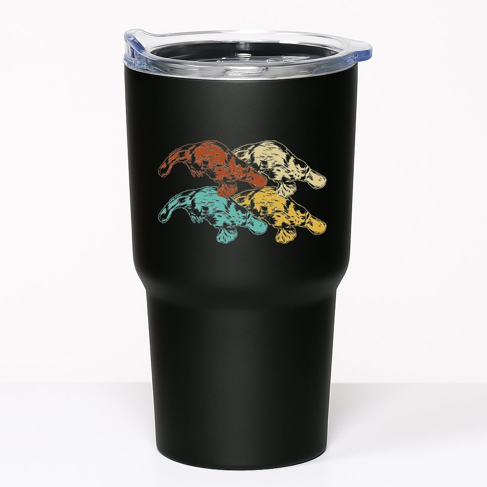 Wildlife Animal Australia Retro Platypus Tumbler