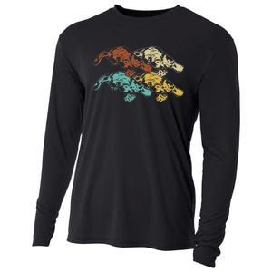 Wildlife Animal Australia Retro Platypus Cooling Performance Long Sleeve Crew