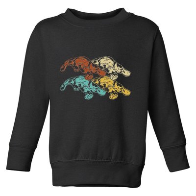 Wildlife Animal Australia Retro Platypus Toddler Sweatshirt