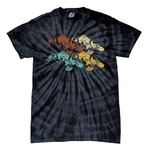 Wildlife Animal Australia Retro Platypus Tie-Dye T-Shirt