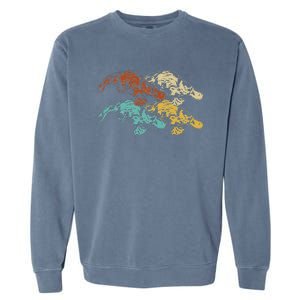 Wildlife Animal Australia Retro Platypus Garment-Dyed Sweatshirt