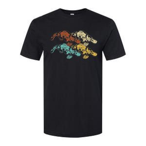 Wildlife Animal Australia Retro Platypus Softstyle CVC T-Shirt