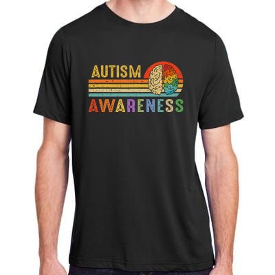 World Autism Awareness Neurodiversity Autistic April Sunset Adult ChromaSoft Performance T-Shirt