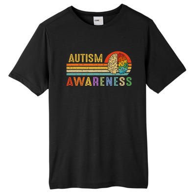 World Autism Awareness Neurodiversity Autistic April Sunset Tall Fusion ChromaSoft Performance T-Shirt