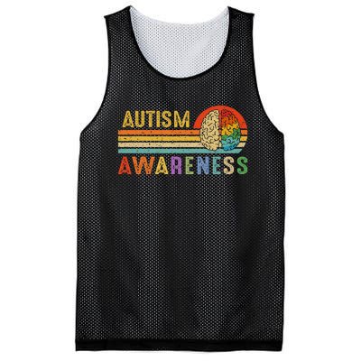 World Autism Awareness Neurodiversity Autistic April Sunset Mesh Reversible Basketball Jersey Tank