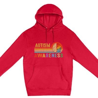 World Autism Awareness Neurodiversity Autistic April Sunset Premium Pullover Hoodie