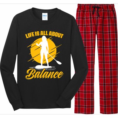 Womens All About Balance SUP Boarding Paddling Stand Up Paddle Long Sleeve Pajama Set