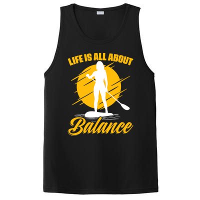 Womens All About Balance SUP Boarding Paddling Stand Up Paddle PosiCharge Competitor Tank