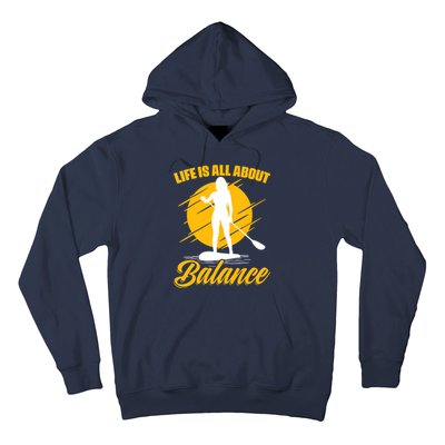 Womens All About Balance SUP Boarding Paddling Stand Up Paddle Hoodie