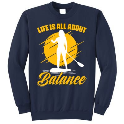 Womens All About Balance SUP Boarding Paddling Stand Up Paddle Sweatshirt