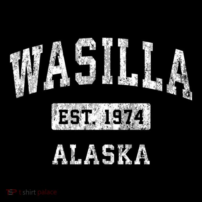 Wasilla Alaska Ak Vintage Established Sports Sweatshirt