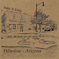 Winslow Arizona AZ US 66 Take It Easy Est. 1926 Mother Road Cotton Canvas Backpack