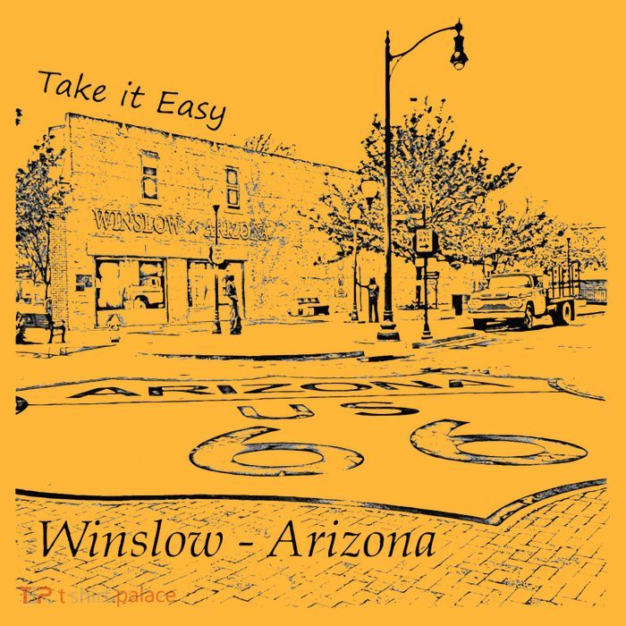 Winslow Arizona AZ US 66 Take It Easy Est. 1926 Mother Road Pom Pom 12in Knit Beanie