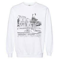 Winslow Arizona AZ US 66 Take It Easy Est. 1926 Mother Road Garment-Dyed Sweatshirt