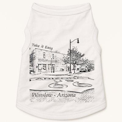 Winslow Arizona AZ US 66 Take It Easy Est. 1926 Mother Road Doggie Tank