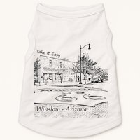 Winslow Arizona AZ US 66 Take It Easy Est. 1926 Mother Road Doggie Tank