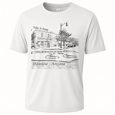 Winslow Arizona AZ US 66 Take It Easy Est. 1926 Mother Road Performance Shirt