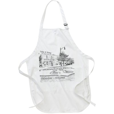 Winslow Arizona AZ US 66 Take It Easy Est. 1926 Mother Road Apron